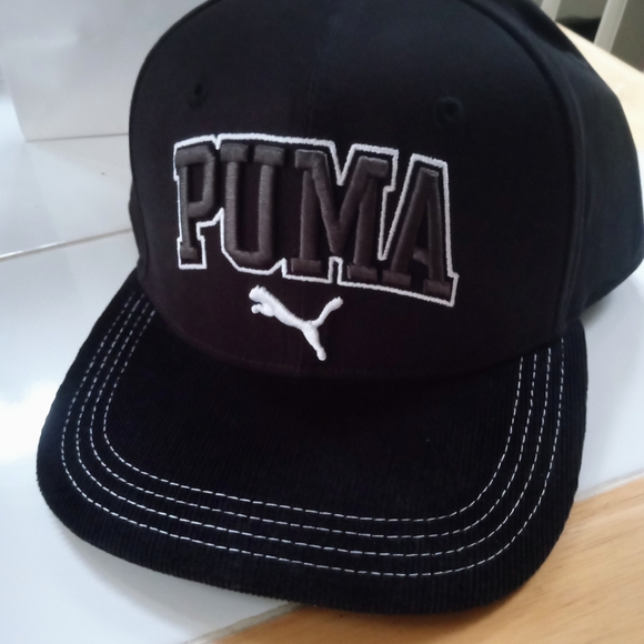 PUMA Black Cap with White Logo - Picture 7 of 7